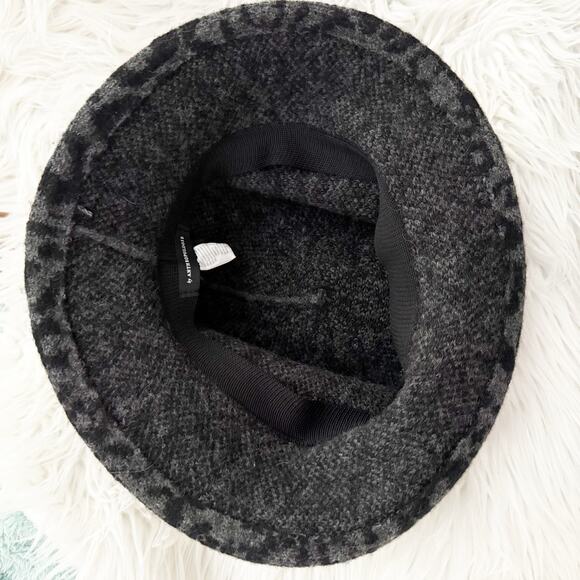 ANTHROPOLOGIE | Finn Cozy Bucket Hat Multi Print Wool Blend Cap | One Size